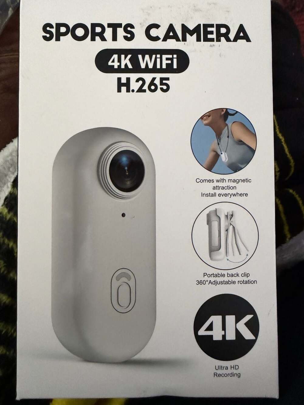 Sports Camera 4K WiFi H.265 Wearable Mini Action Camera New